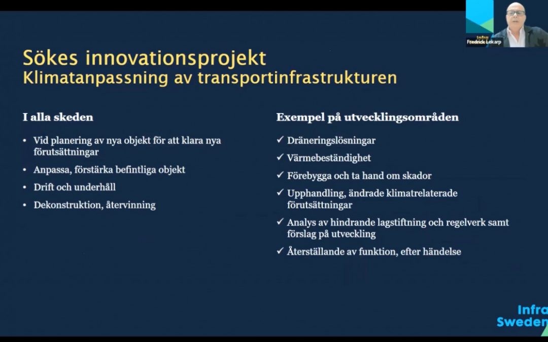 Hur kan du söka projektfinansiering med InfraSweden?